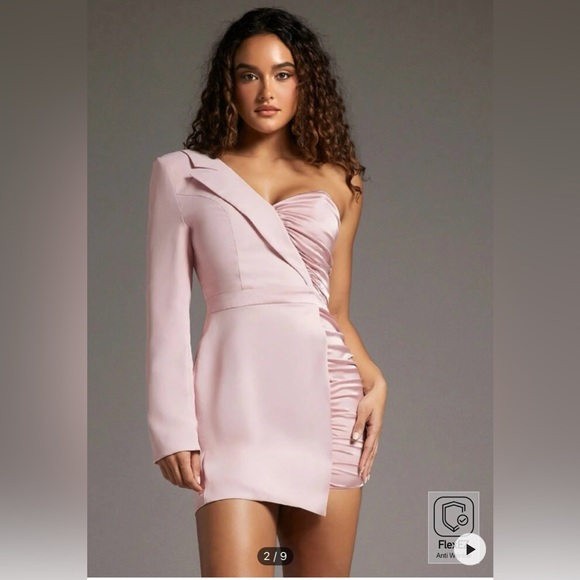 New with tags! Gorgous pink tuxedo dress - Picture 3 of 3